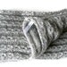 infinity Scarf. hand crocheted women scarf, loop scarves,gray cowl, circle scarf ,fashion accsessory ,gift ideas, fall winter, long scarf