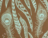Half Yard Field Study Fine Feathered in Jade, Anna Maria Horner for FreeSpirit, 100% Cotton Fabric