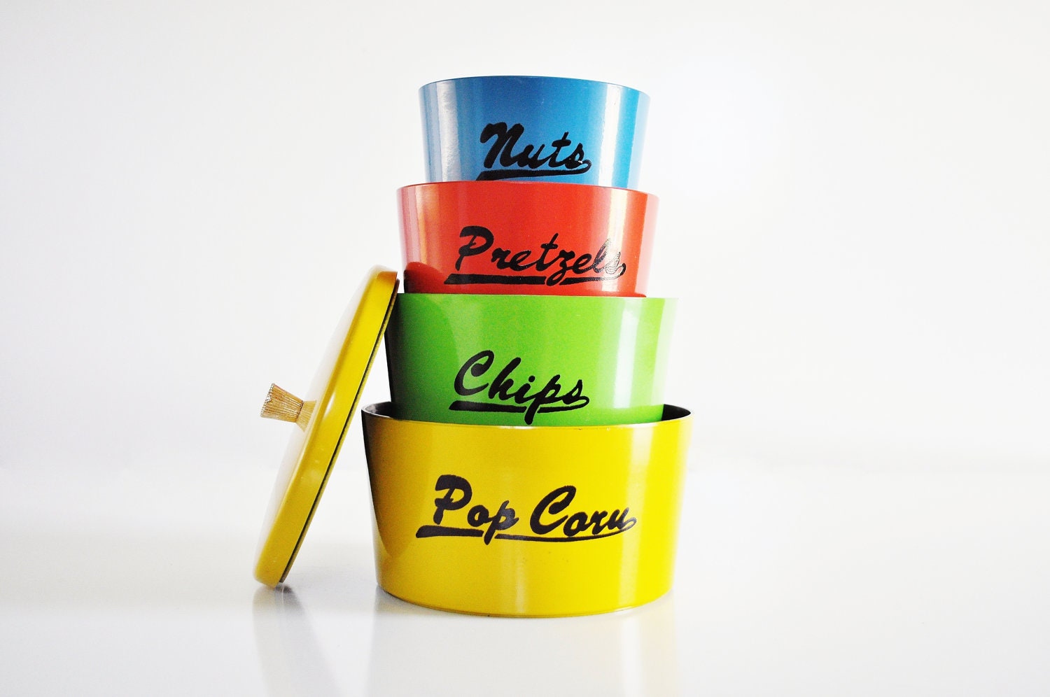 Retro Snack Dishes  - Nesting Snack Containers