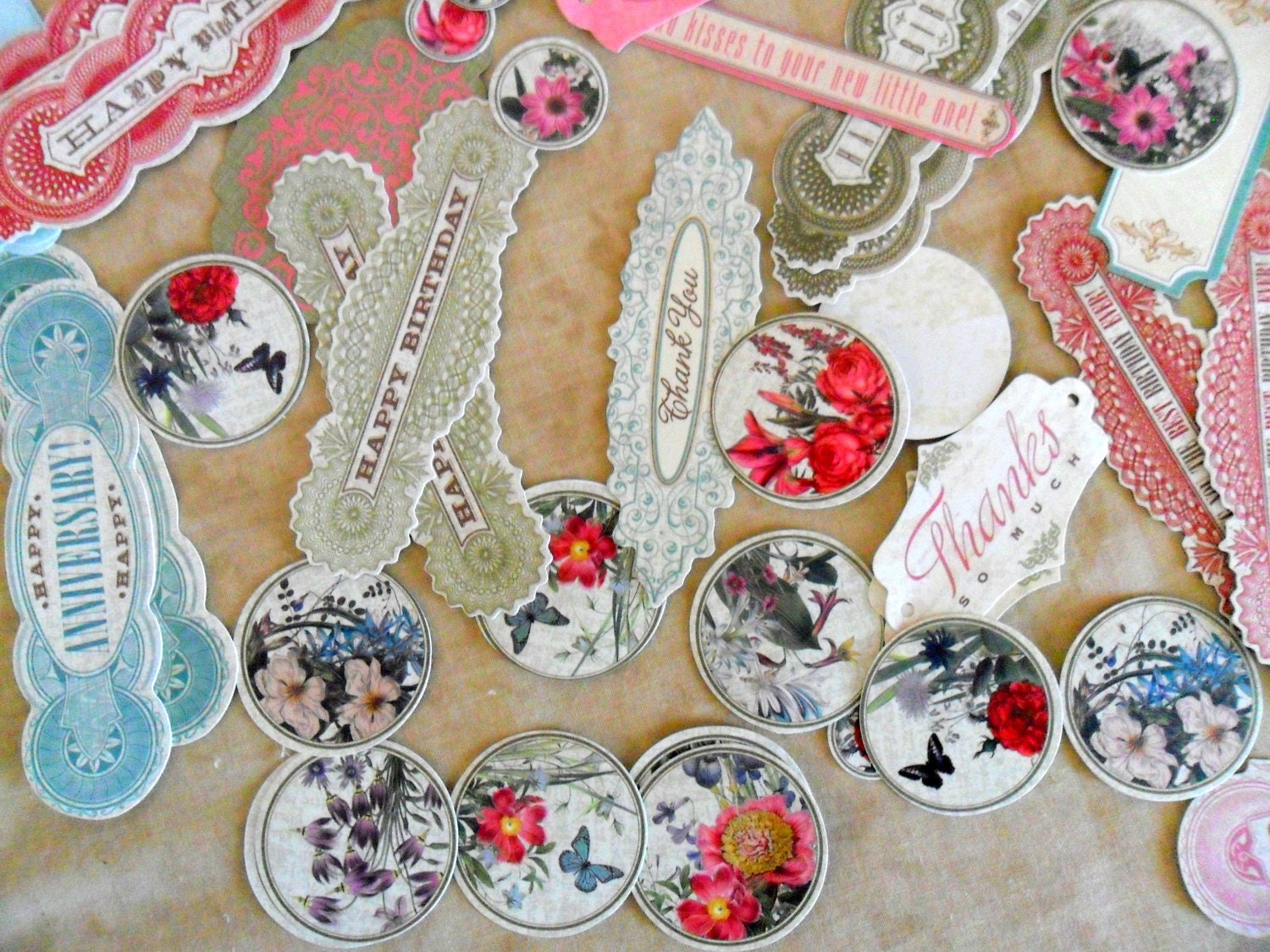 Beyond Postmarks Die Cut Cardstock by K and Company-FREE SHIPPING