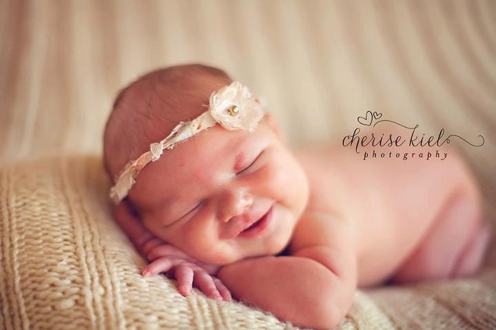 Newborn Taupe Petite Lace Flower Halo Headband
