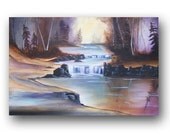 Landscape Painting Realism Painting Traditional Painting Original Painting on Canvas Tree Paintings Woodland Large Painting by Heather Day