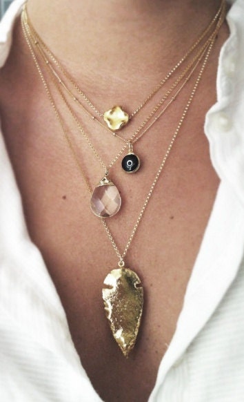 BLACK evil eye necklace
