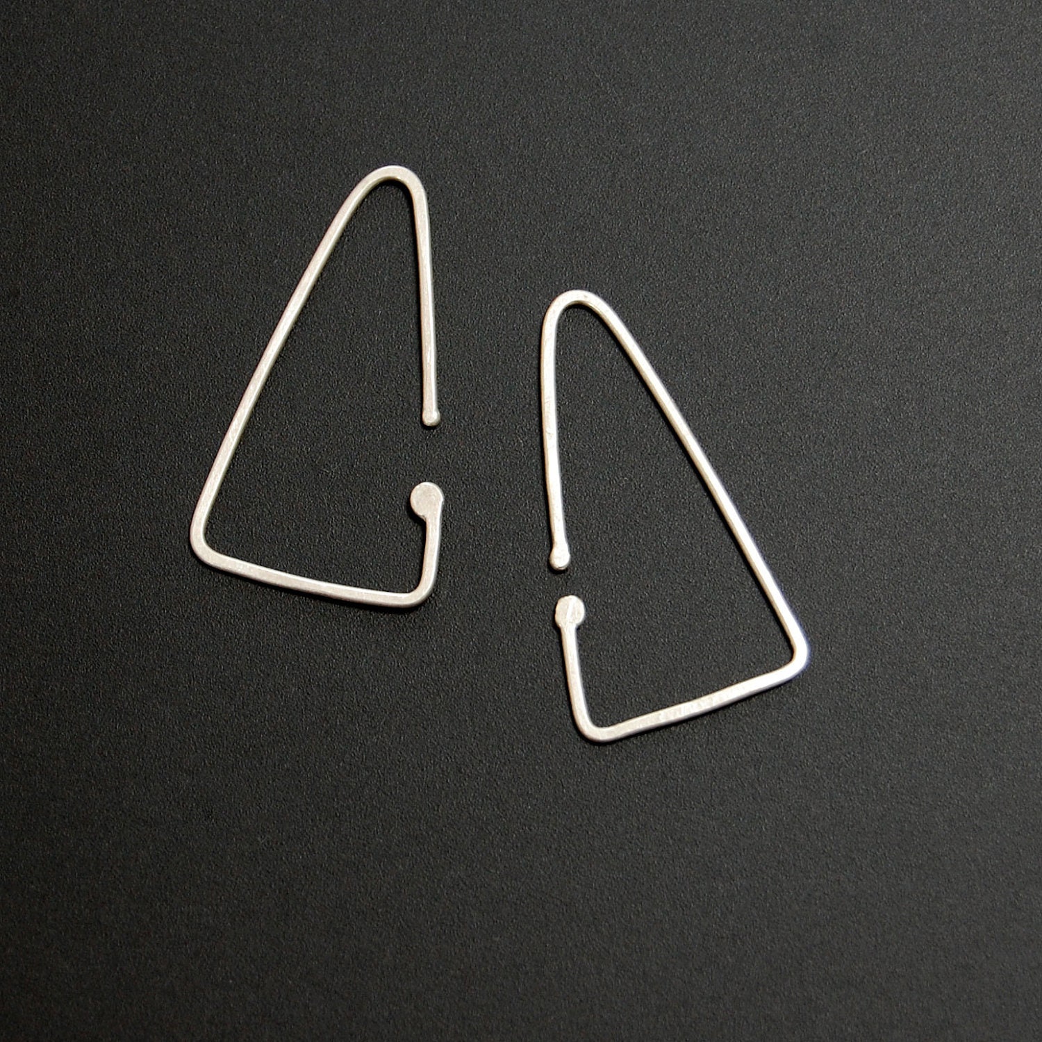 Nazca lines dangle earrings, sterling silver