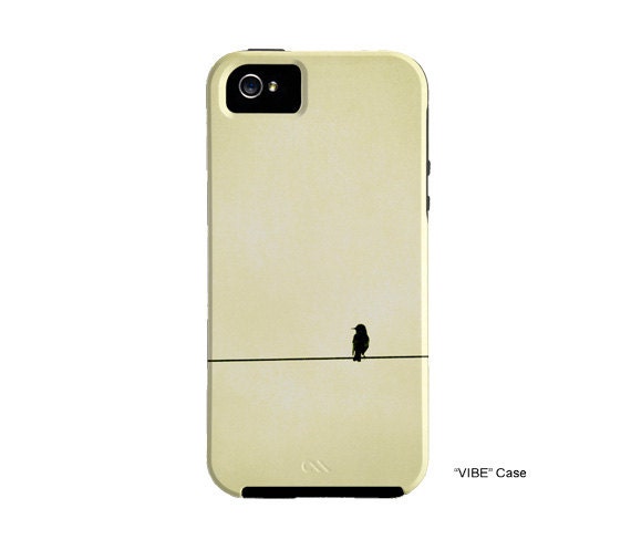iPhone 5 case,  IN STOCK, bird on wire, golden, yellow, bird photo,  nature, minimal,  iphone 5 cover, gift, under 50, urban art