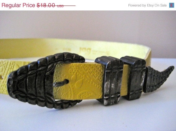 ON SALE NOW Vintage Closeout Sale - 1970s Jag Snake Belt