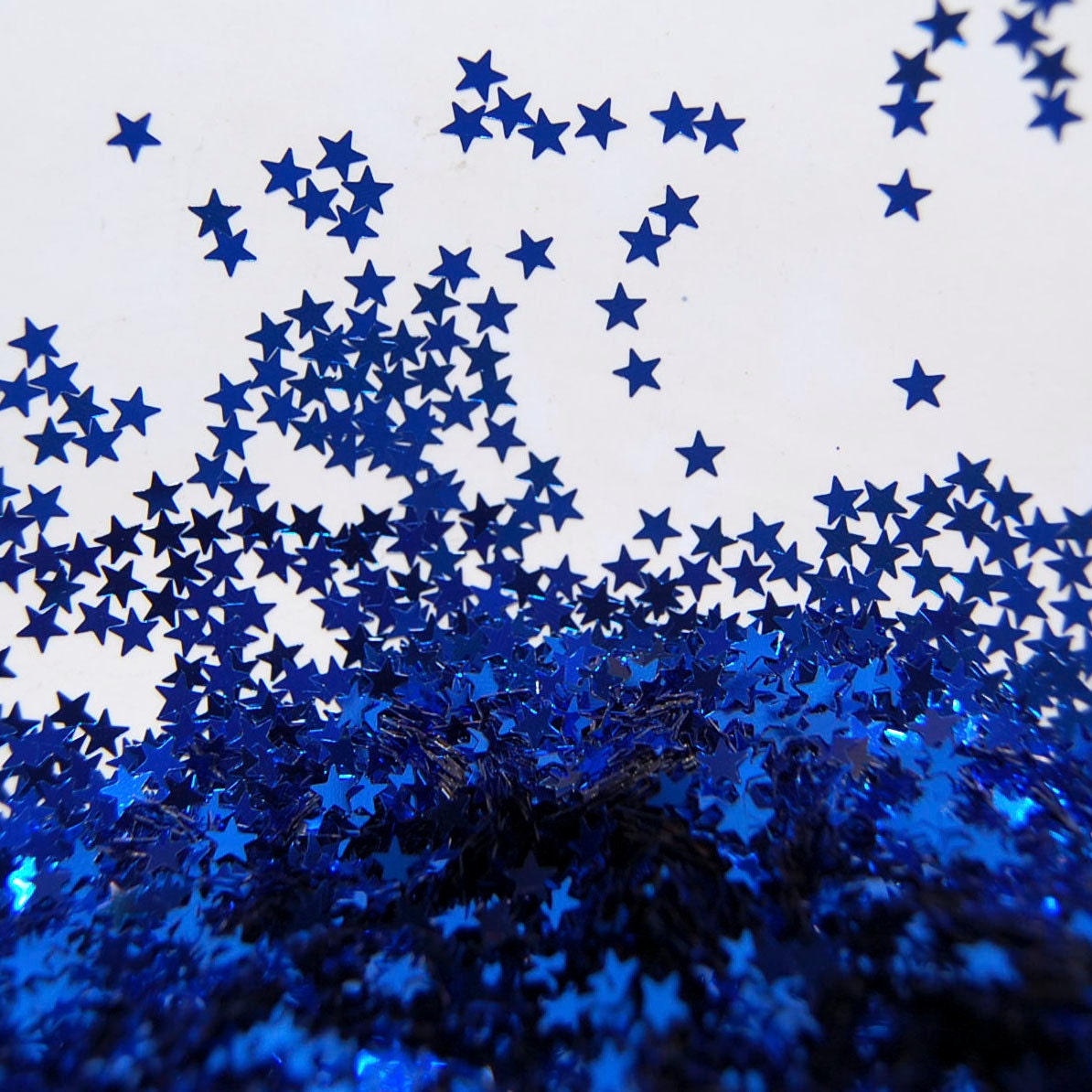 Small Royal Blue Stars Glitter - Theglittersource