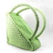 Triangle Crochet Bag Mint Green Purse Unique Handbag Unusual Design Bag Trendy Women's Purse - CB0019 - Aimarro