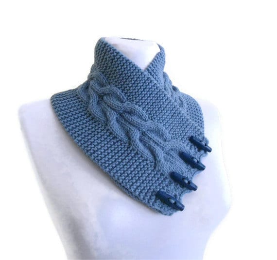 Carolina blue, neckwarmers, men,unisex, women,gift, valentine, valentines day, winter trends, fashion, 2012 , Hand Knitted