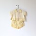 Vintage Nannette Yellow Striped Duck Outfit (6-9 months)