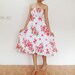 Magical Red Roses Sexy Party Beach Cocktail Evening Dress Free Size Fit All (D009) A