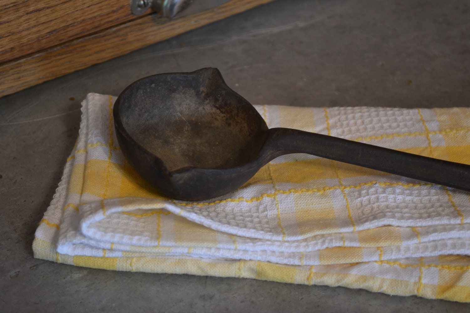 Old Cast Iron Ladle