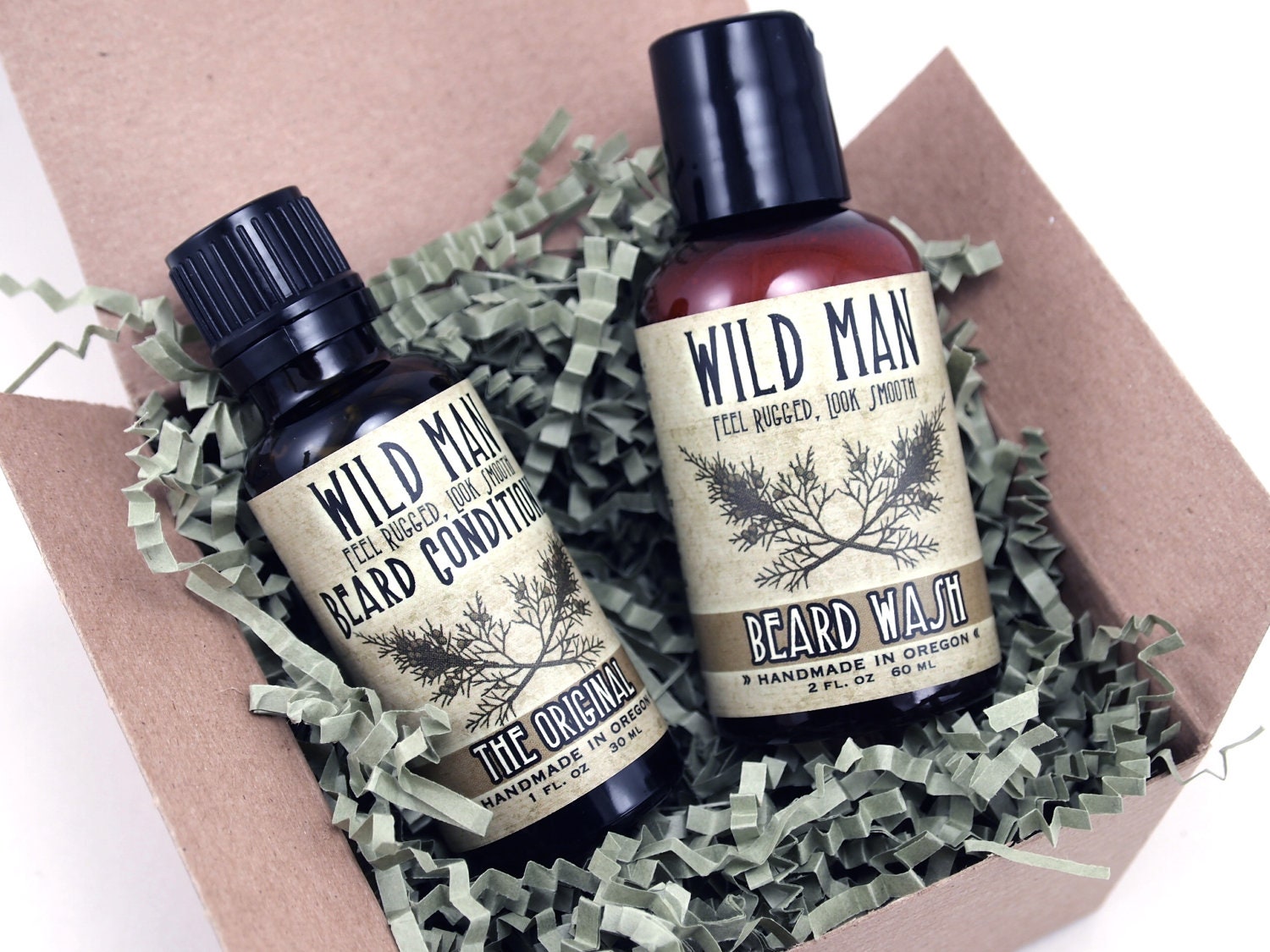 Man Beard Gift Basket Wild Man Conditioner Wash Gift Wrap For Him