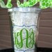 SALE----Acrylic tumbler w/ straw & lid