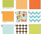 Custom crib bedding - Colorful nursery bedding