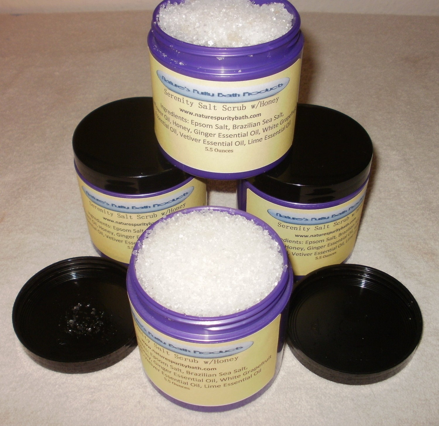 SALE Serenity Dead Sea Salt Scrub with Honey 5.5 oz