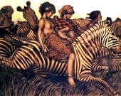Women Riding Zebras