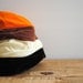 Vintage Hat - Striped Velvet Cloche Hat