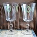 Vintage Wedding Goblets Silhouette Glasses Victorian