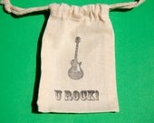 Guitar Rock Star Favor Bags / Set of 10 / U Rock