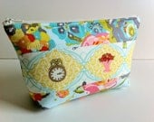 Cosmetic pouch, makeup bag, kawaii bag by Tomodachi Kitty (Ready to Ship)
