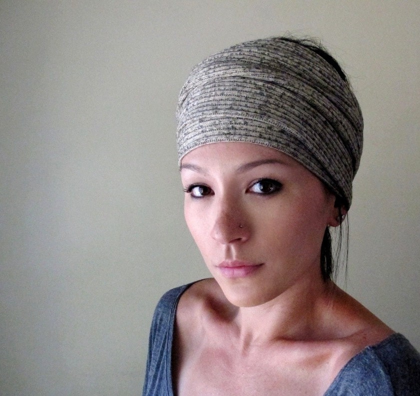 Oatmeal Head Scarf, Hair Wrap, Headband - All in One Womens Neck Bow - Sash - Neutral Oatmeal Scarf - Fall Fashion