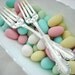REDUCED - Vintage Silver Plated Hand Stamped Wedding Cake Forks - Customize Handle with Date - Silvery Mist 1955