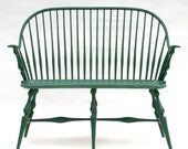 Curved Continuous Arm Settee - Windsor Construction