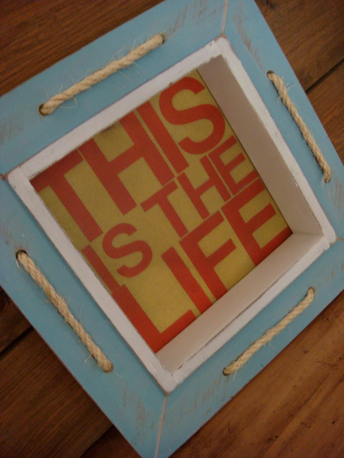 Colorful Isle Style This is the Life Wooden Sign