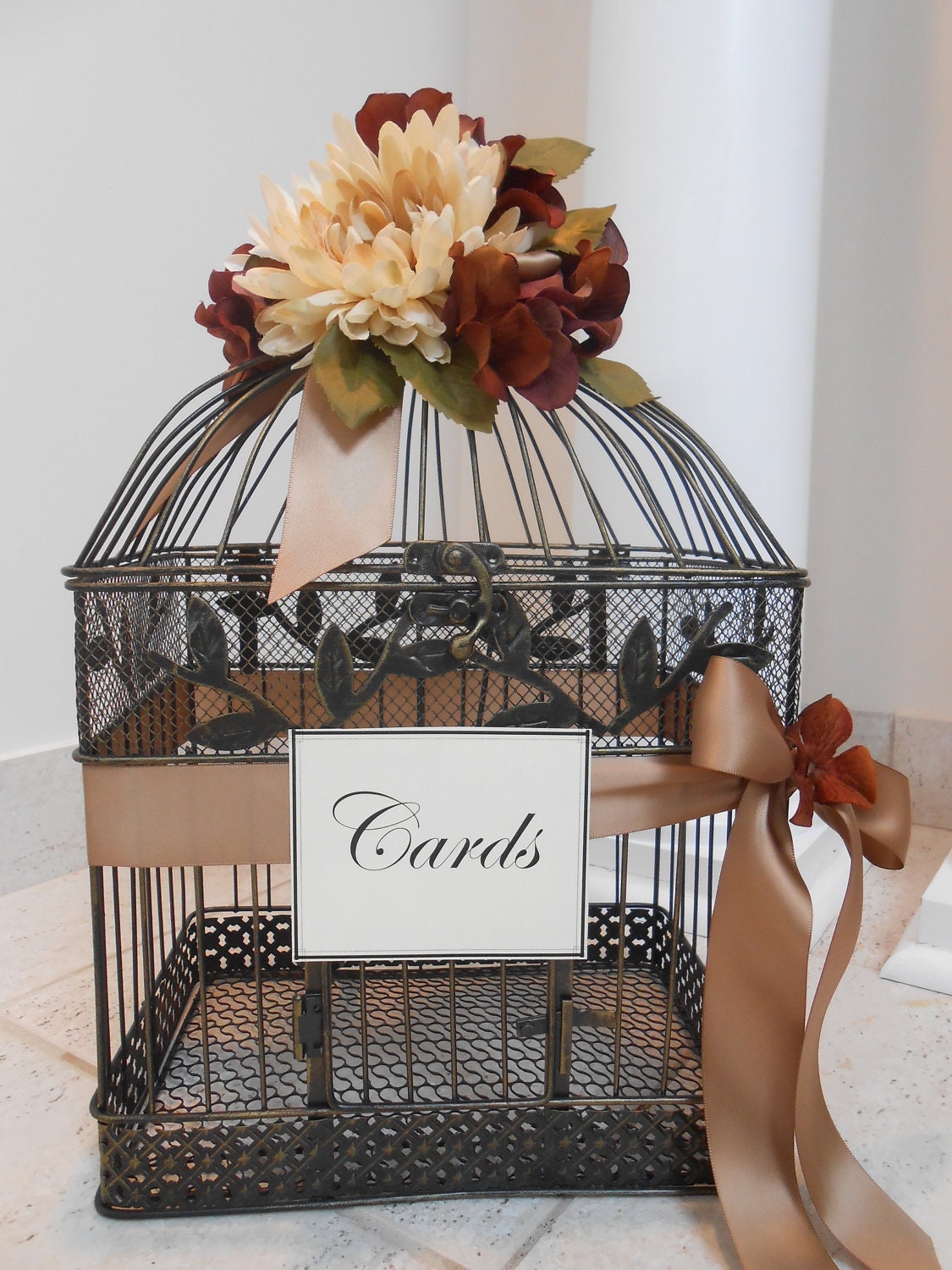 Birdcage Wedding Card Holder / Card Box / Wedding Birdcage Cardholder