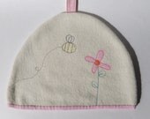 Bee and Pink Flower Tea Cosy