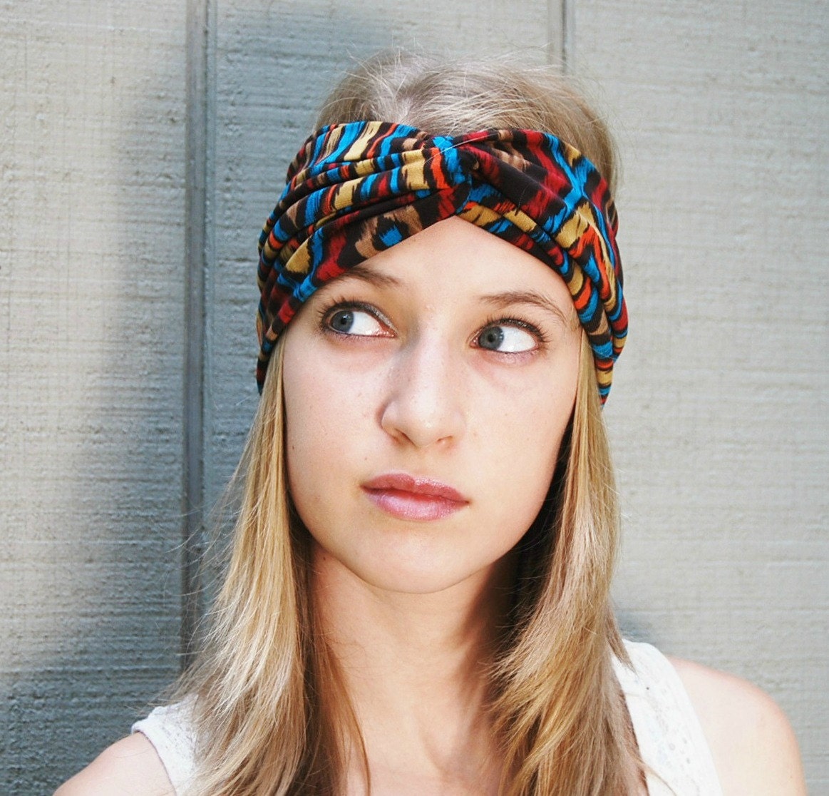 Tribal Twist Turban Headband, Jersey Turband