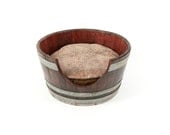 Wine Barrel Dog Bed w/Pad