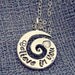 Personalized Necklace - Small Swirl Necklace - Affirmation Necklace - Mothers Day Gift
