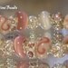 European Style Charm Bracelet Pink and White Clouds by WhitePineBeads
