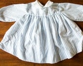 FREE SHIPPING  Vintage Blue and White Striped Dress