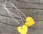 Wear Your Heart Earrings - Yellow