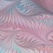 Handmade marbled paper, vintage rose colour bird wing pattern, 9"x12"