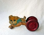 Vintage wheeled toy, Dog Chime by N.N Hill, ca.1947