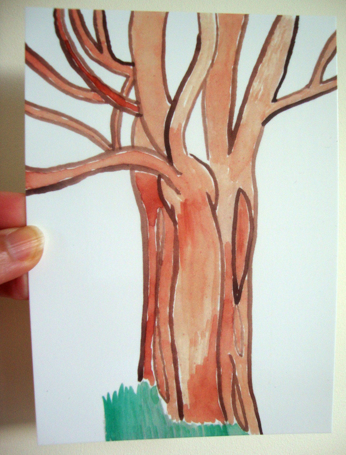 Tree Branches Art Print Postcard 4x6 - Limited Edition - 'Grounded Roots'