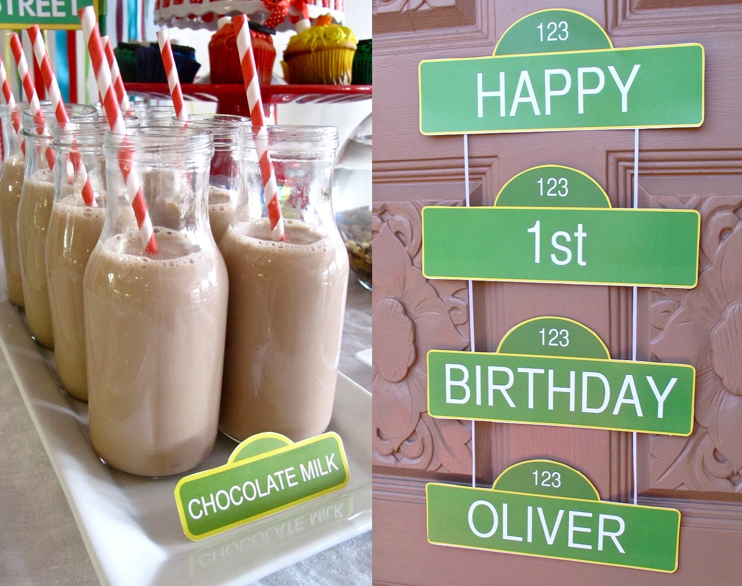Sesame Street Labels AND Welcome Sign, Sesame Street Birthday