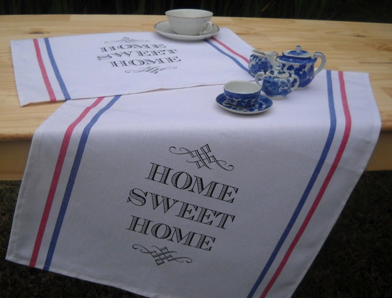 FRENCH TEA TOWEL Home Sweet Home