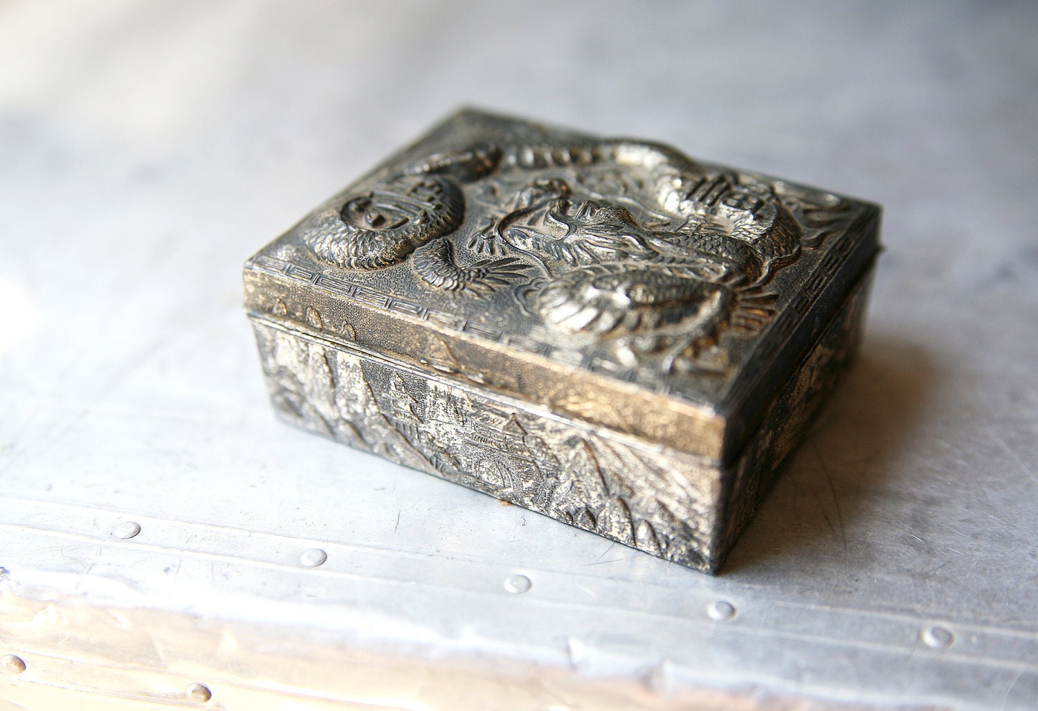 Vintage Jewelry Box - Asian Dragon