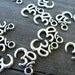 Silver Om Charms, Aum, Ohm, Antiqued Silver, 20 pcs