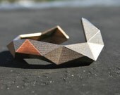 Crab Cuff - modern geometric stainless steel cuff bracelet