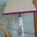 Retro Ceramic Boudoir/Bedroom Light with applied flowers