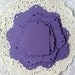 25 PURPLE Gift Holiday Hang Tag Label shape Cardstock paper punch 2.25 in x 1.5 in