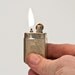 Working Authentic European Trench Art Style Etched Brass Pocket Lighter