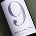 Simple Plain Wine Label Table Numbers with Classic Script