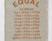 Linen Tea Towel - EQUAL